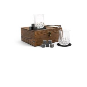 WHISKEY CUPS WITH STONE ICE CUBES