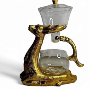 GOLDEN DEER TEA DISPENSER POT