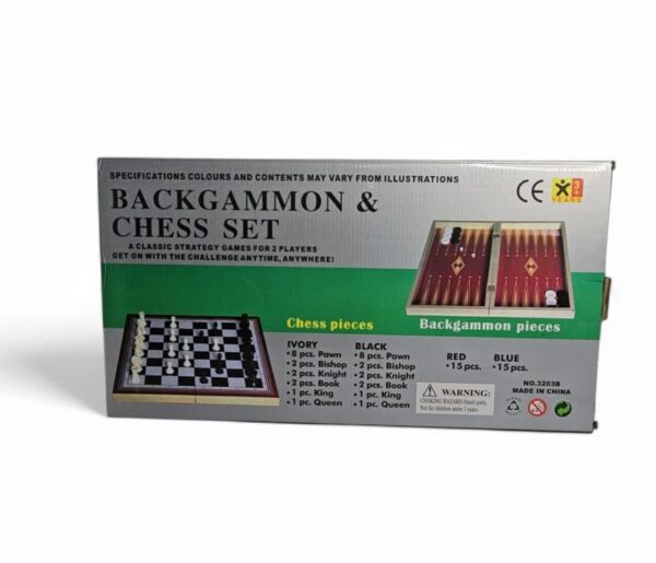 BACKGAMMON AND CHESS SET - Image 2
