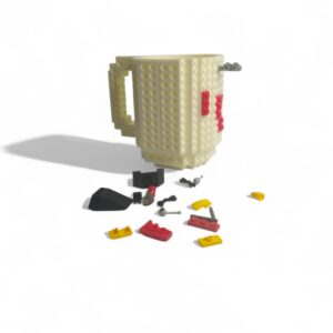 WHITE LEGO MUG